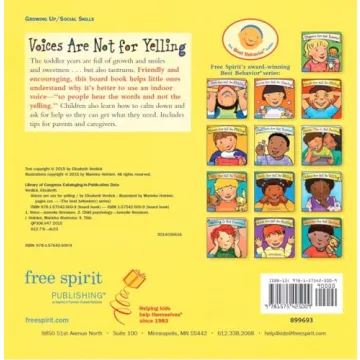 Voices Are Not for Yelling Board Book for Kids