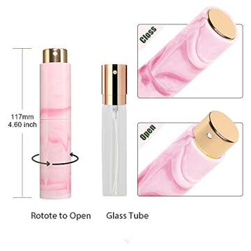 Vitog 10ml Travel Perfume Bottle Refillable - Atomizer Perfume Spray Bottle For Travel Empty Cologne...