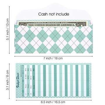 SUKKI Cash Envelope System - 12 Stylish Budget Envelopes