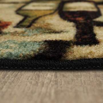 Stylish Non-Slip Mohawk Home Mat with Graceful Design