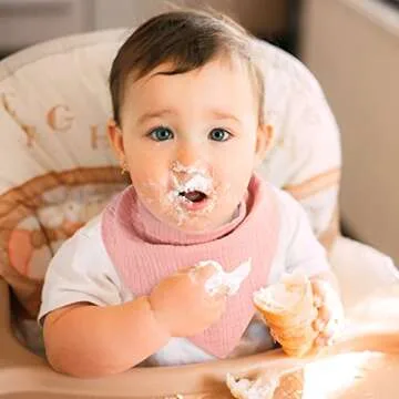 Yoofoss Muslin Baby Bibs 100% Cotton Baby Bandana Drool Bibs for Boys Girls, 10 Pack Drooling Bibs