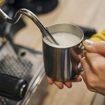 ENLOY Milk Frothing Pitcher - Perfect for Latte Art Mixing