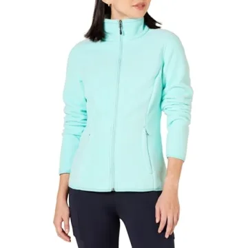 Amazon Essentials Women's Classic-Fit Full-Zip Polar Soft Fleece Jacket (Available in Plus Size), Aq...