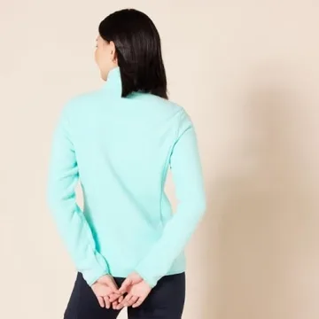 Amazon Essentials Women's Classic-Fit Full-Zip Polar Soft Fleece Jacket (Available in Plus Size), Aqua Blue, Small