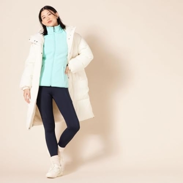 Amazon Essentials Women's Classic-Fit Full-Zip Polar Soft Fleece Jacket (Available in Plus Size), Aqua Blue, Small