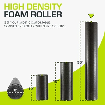 ProsourceFit High Density Foam Rollers for Muscle Recovery