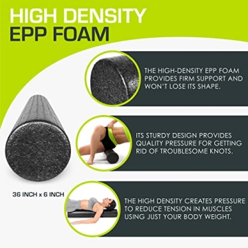ProsourceFit High Density Foam Rollers for Muscle Recovery