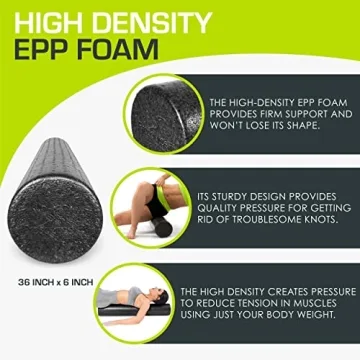 ProsourceFit High Density Foam Rollers for Muscle Recovery