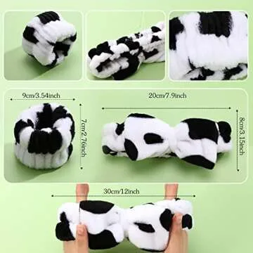 Hanaive Headbands for Women for Washing Face Spa Headband and Wristbands, Makeup Headband for Washing Face, Soft Facial Makeup Head Band, Shower Skin Care Hair Supplies