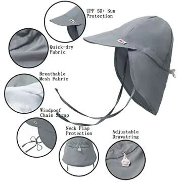 Baby Sun Hat with UV Protection - Toddler Swim Hat for Summer