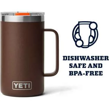 YETI Rambler 24 oz Stainless Steel Mug with Lid