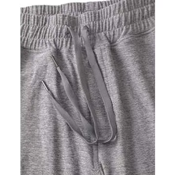 CRZ YOGA Mens Comfy Lounge Pants 30" - Super-Soft Open Bottom Yoga Casual Pajama Sweatpants Around The House with Pockets Platinum Heather X-Large