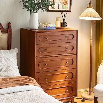 RZDEAL 4Pcs 0.79"x0.98" Solid Brass Cabinet Knobs Handle Cone Shoe Book Drawer Knob Handle (Brass)