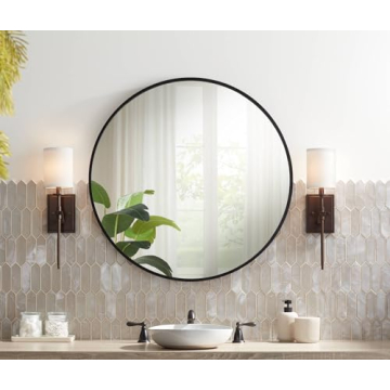 Uttermost Mayfair 34" Round Mirror for Elegant Home Decor