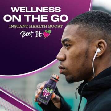 BEET IT Circulation Organic Beet Root Juice Shots - 300mg Dietary Nitrate for Heart Health Support (15 x 2.4 fl. oz.), Non-GMO, Pure Beet Juice, Natural Blood Pressure Support & Juice Shots