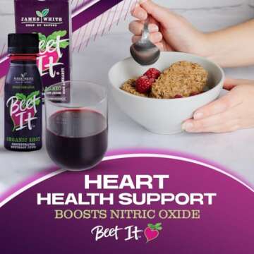 BEET IT Circulation Organic Beet Root Juice Shots - 300mg Dietary Nitrate for Heart Health Support (15 x 2.4 fl. oz.), Non-GMO, Pure Beet Juice, Natural Blood Pressure Support & Juice Shots