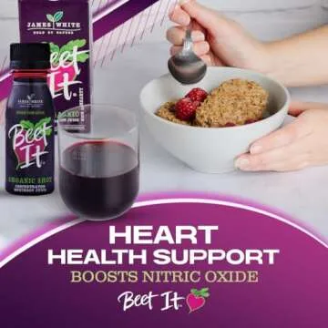 BEET IT Circulation Organic Beet Root Juice Shots - 300mg Dietary Nitrate for Heart Health Support (15 x 2.4 fl. oz.), Non-GMO, Pure Beet Juice, Natural Blood Pressure Support & Juice Shots
