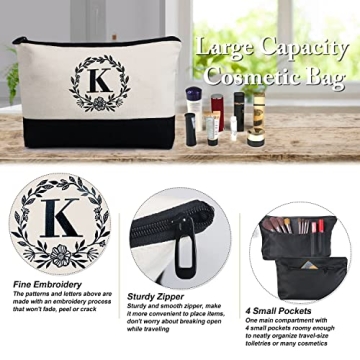 Chic BeeGreen Personalized Canvas Tote & Makeup Bag