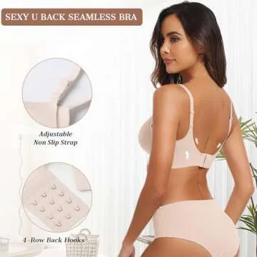 OEAK Comfortable Wireless V Neck Seamless Bras - Everyday Essential