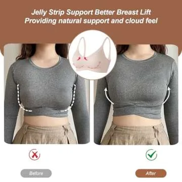 OEAK Comfortable Wireless V Neck Seamless Bras - Everyday Essential