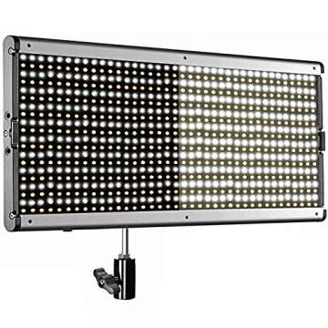 Neewer Dimmable Bi-Color LED Professional Video Light for Studio, YouTube Outdoor Video Photography Lighting Kit, Durable Metal Frame, 960 LED Beads, 3200-5600K, CRI 95+