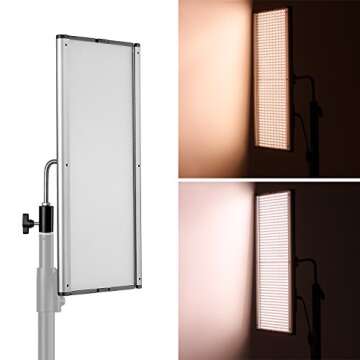 Neewer Dimmable Bi-Color LED Professional Video Light for Studio, YouTube Outdoor Video Photography Lighting Kit, Durable Metal Frame, 960 LED Beads, 3200-5600K, CRI 95+