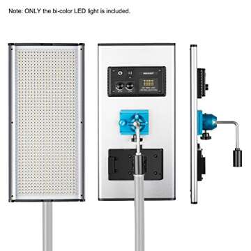 Neewer Dimmable Bi-Color LED Professional Video Light for Studio, YouTube Outdoor Video Photography Lighting Kit, Durable Metal Frame, 960 LED Beads, 3200-5600K, CRI 95+