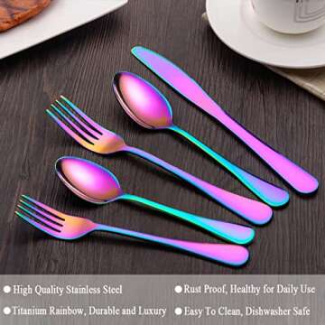 Berglander Flatware Set: Colorful, Elegant & Durable