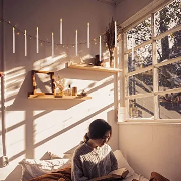 Floating LED Candles with Magic Wand Remote for Parties