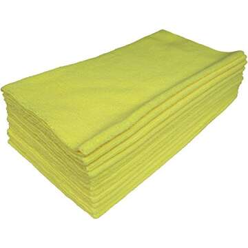 Detailer's Preference Premium Cleaning Edgeless Microfiber Towels 350gsm 16 x 16 Inches 12 Pack