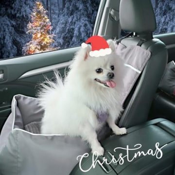 Pmpete Dog Car Seat - Waterproof Travel Bed for Pets