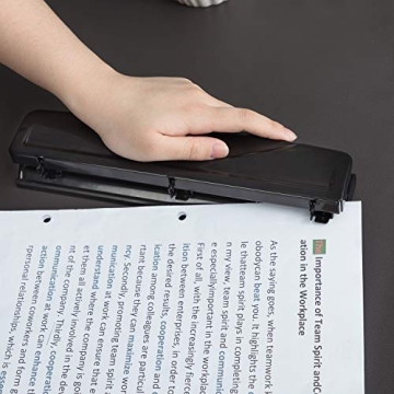 Amazon Basics 3 Hole Punch - 10 Sheets Capacity in Black