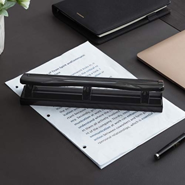 Amazon Basics 3 Hole Punch - 10 Sheets Capacity in Black