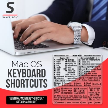 Mac OS Shortcuts Sticker for MacBook Air and Pro