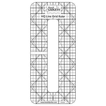 Precision 6in x 1/2in Line Grid Ruler for Quilting and Crafting