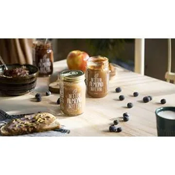 Better Almond Butter - Truly Raw Chunky Organic Sprouted Almond Butter (12 Oz Jar) - Creamy Spanish Almonds for Better Taste, Spread, Nutrition & Health - Unpasteurized Vegan, Non-GMO, Gluten Free