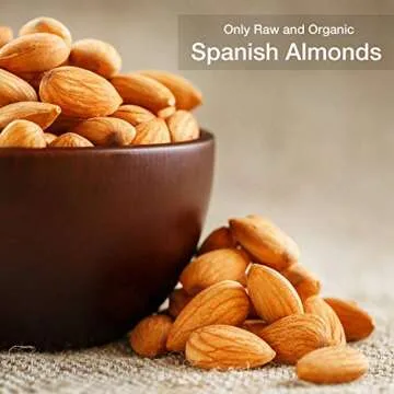 Better Almond Butter - Truly Raw Chunky Organic Sprouted Almond Butter (12 Oz Jar) - Creamy Spanish Almonds for Better Taste, Spread, Nutrition & Health - Unpasteurized Vegan, Non-GMO, Gluten Free