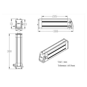 Yose Power 48V 36V 10.4Ah 13Ah 15Ah 17.4Ah Ebike Battery XH370-10J Sliver Fish Battery with USB Port Electric Bike Battery for 250W/350W/500W/700W/900W/1000w Motor Electric Bicycle Lithium-Ion Battery