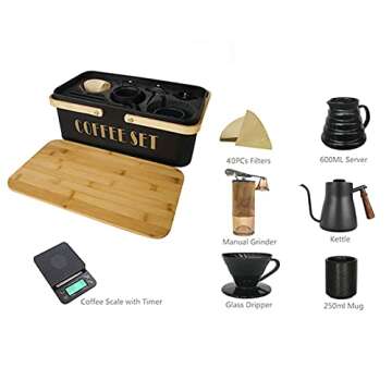 SOTECH Portable Pour Over Coffee Maker Set All-in-One