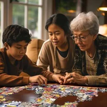 White Mountain 1000 Piece 80s Nostalgia Jigsaw Puzzle