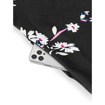 Moyabo Womens Dress Summer V Neck Sleeveless Double Spaghetti Strap A Line Beach Casual Mini Sundress Black Flower Large