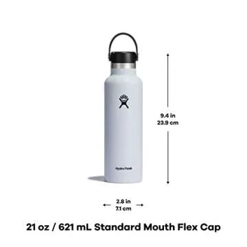 Hydro Flask 21 Oz Insulated White Water Bottle