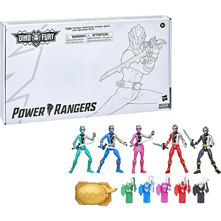 Dino Fury Ranger Team 6-Inch Action Figures Multipack
