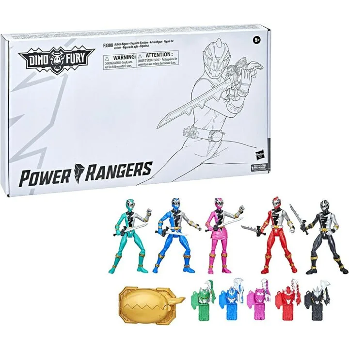 Dino Fury Ranger Team 6-Inch Action Figures Multipack
