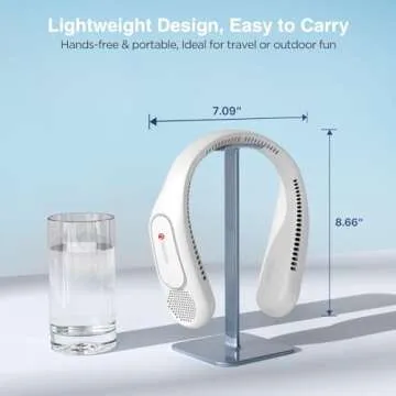 Hotsales Neck Fan Powered 6000mAh Portable Personal Cooling Fan