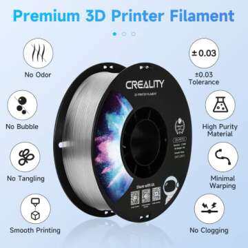 Creality PETG Filament 1.75mm Clear - Premium 3D Printing