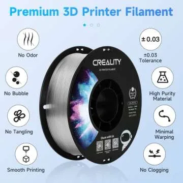 Creality PETG Filament 1.75mm Clear - Premium 3D Printing