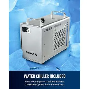 OMTech 130W Laser Engraver with Autofocus & Water Chiller