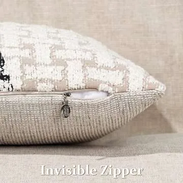 Set of 2 Boucle Decorative Pillow Covers for Home Decor