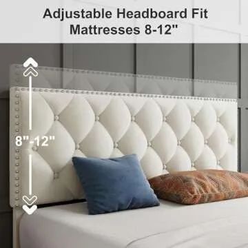 LIKIMIO Queen Velvet Bed Frame with Storage Drawers